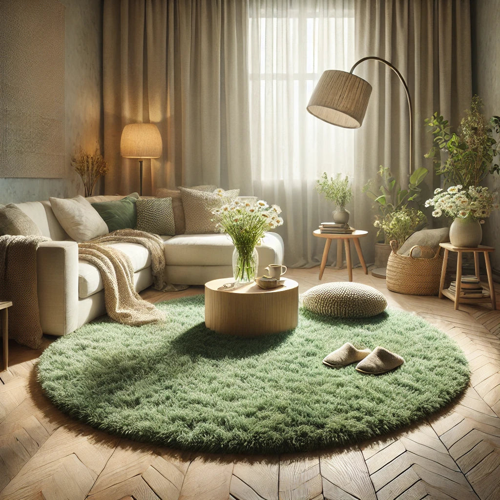 Arctic Cloud Round Rug